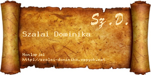 Szalai Dominika névjegykártya